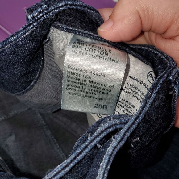 Ag Adriano goldschmied the Farrah high rise skinny ankle jean size 26r - Picture 7 of 9